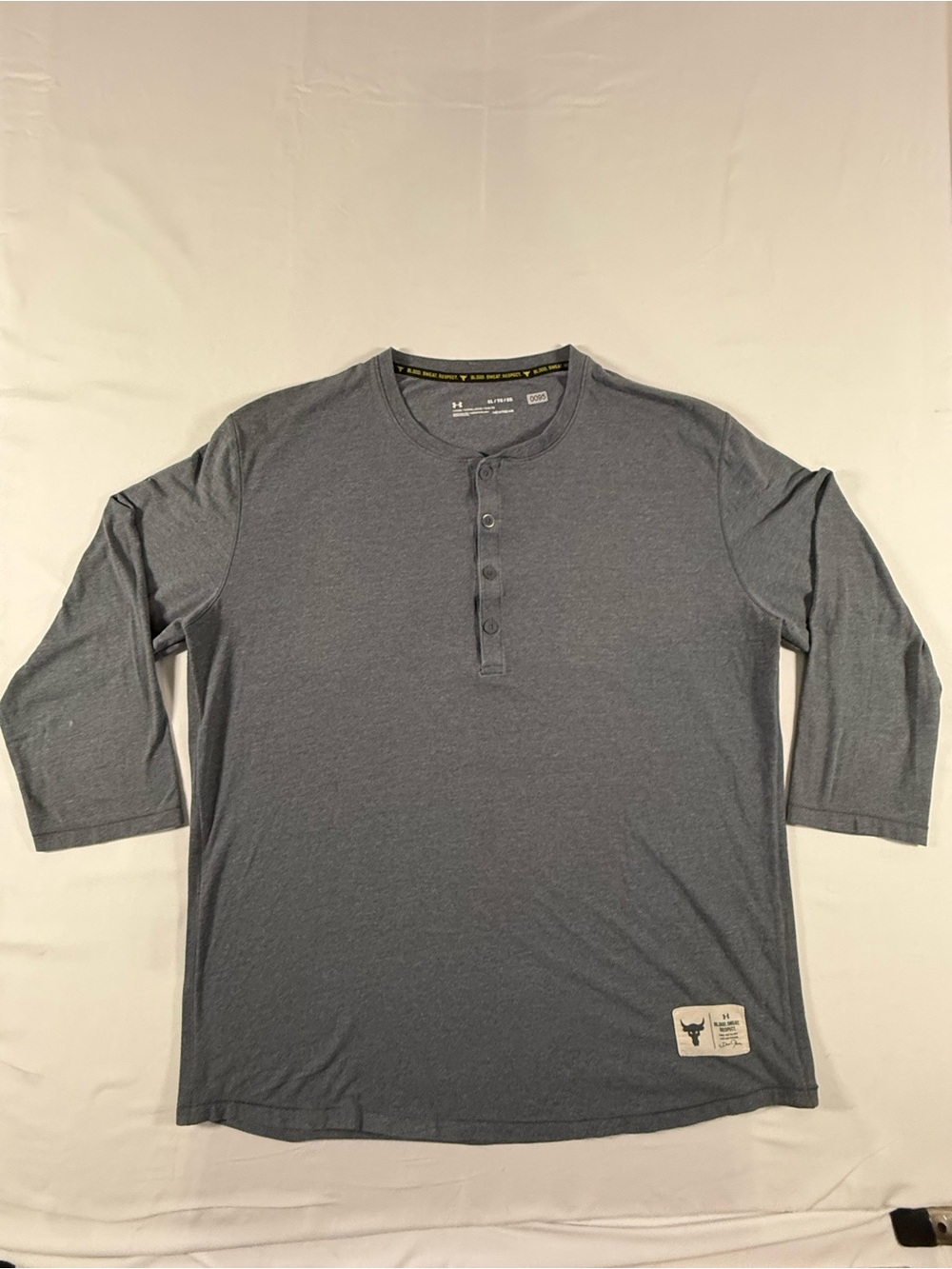 Under Armour Men's Long Sleeve Henley - Charcoal Gray